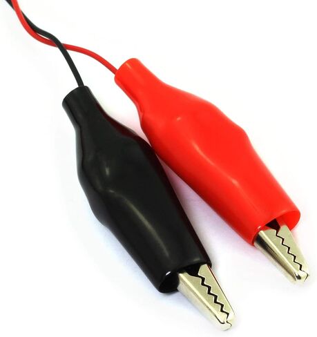 E-outstanding 2 PCS 5.5x2.1mm DC Power Plug Male Connector to Dual Alligator Clip Cable 30cm in Saudi Arabia