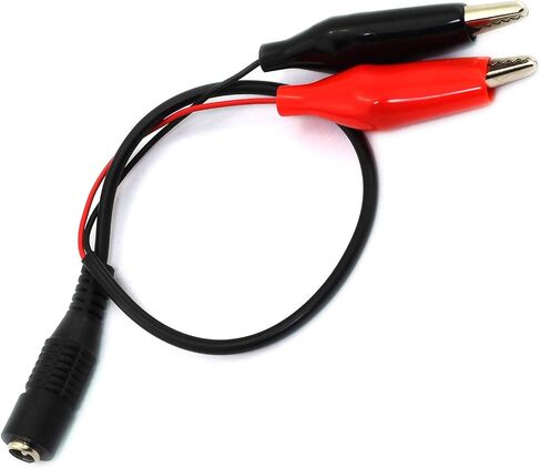 E-outstanding 2 PCS 5.5x2.1mm DC Power Plug Male Connector to Dual Alligator Clip Cable 30cm in Saudi Arabia