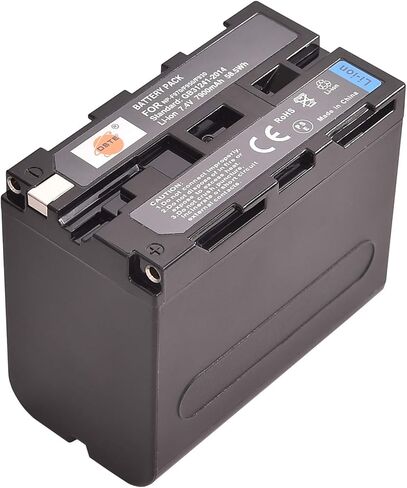 QIAOJINLIN DSTE 7.4V 7900mAh NP-F970 بطارية ليثيوم أيون قابلة لإعادة الشحن، بطارية بديلة متوافقة مع Sony NP-F550، NP-F530، NP-F570، NP-F330، NP-F790، NP-F770، NP-F730، NP-F950 ،NP-F930 in Kuwait