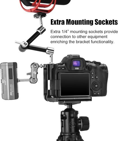SUNWAYFOTO PCL-R6II L-Bracket for Eos R6 Mark II Arca Swiss Quick Release L Plate in Saudi Arabia