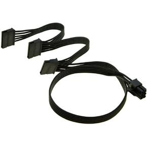 كابل إمداد طاقة بديل من هواشينج سودا لوحدة إمداد الطاقة الموسمية بمنفذ PCI-e 6 دبابيس إلى 3 ساتا 15 دبوس in Saudi Arabia
