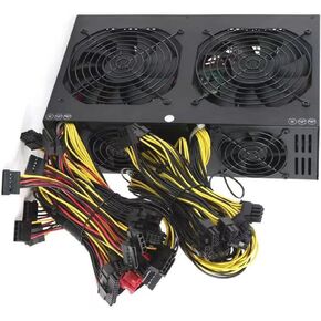 3600W Mining Power Supply Support 12 GPUs GPU Mining Rig, PC Power PSU for ETH Bitcoin Ethereum Miner with Auto-Thermally Controlled Fan Supply,110V-240V in Kuwait