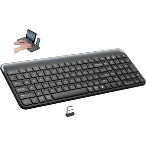Bluetooth Keyboard for Mac: 3 Mode Bluetooth Wireless Keyboard with Tablet Phone Holder,80% Tablet Keyboard with Number Pad USB Keyboard for Smatphone,Tablets,PC, Computer, Laptop, Macbook (Pink Blue) in Kuwait