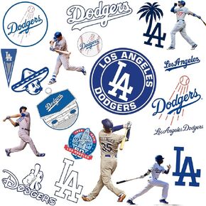 Dodgers - Los Angeles Vinyl Dodgers Aesthetic Waterproof Stickers Pack 20 PCS in Kuwait