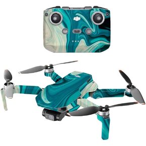 Mighty Skins Compatible with DJI Mini 2 Portable Drone - Fiery Flow | Protective, Durable, and Unique Vinyl Decal wrap Cover | Easy to Apply, Remove, and Change Styles | Made in The USA in Kuwait