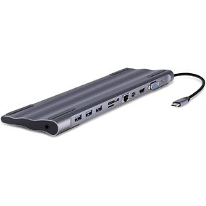 USB C Docking Station for MacBook/MacBook Pro, USB C Hub Adapter with Ethernet Port,4K HDMI Port,DisplayPort,1080P VGA Port,3 USB 3.0 Ports, SD/TF Card Reader, PD Charging Port, 3.5mm Audio Jack in Saudi Arabia