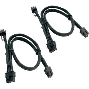 YOUKITTY 8-pin Male to Dual 8-pin 6+2-pin PCIe Male GPU Power Splitter Adapter Cable for Modular Power Supplies (2 Pieces) in Kuwait