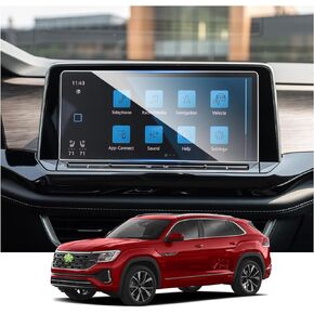 Ruiya Screen Protector for 2024 VW Atlas 12-in GPS Infotainment Touchscreen VW Atlas 2024 Accessories 9HD Hardness Clearity Tempered Glass Compatible with 2024 VW Volkswagen Atlas