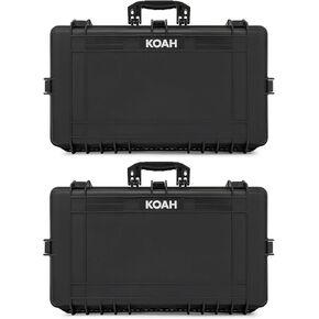 حافظة صلبة مقاومة للطقس مع رغوة قابلة للتخصيص (28 × 17 × 7 بوصة، عبوتان) in Kuwait