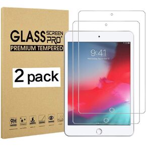 TANTEK [2-Pack Screen Protector for iPad Mini 5 (2019) and iPad Mini 4,7.9-Inch,Tempered Glass Film,Ultra Clear,Anti Scratch,Bubble Free,Case Friendly in Kuwait
