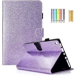 Dteck Case for Fire HD 8 Tablet (8th Generation 2018 & 7th Generation 2017 & 6th Generation 2016), Magnetic Folio Leather Case with [Auto Wake Sleep/Viewing Stand] Cute Fire Cover, Fireflies Forest in Kuwait