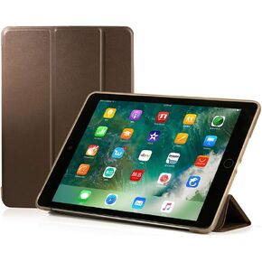 RUBAN Case Compatible with iPad (9.7-Inch, 2018/2017 Model) - Ultra Slim Lightweight Smart Shell Standing Cover with Auto Wake/Sleep Feature, (American Flag) in Kuwait