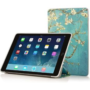RUBAN Case Compatible with iPad (9.7-Inch, 2018/2017 Model) - Ultra Slim Lightweight Smart Shell Standing Cover with Auto Wake/Sleep Feature, (American Flag)