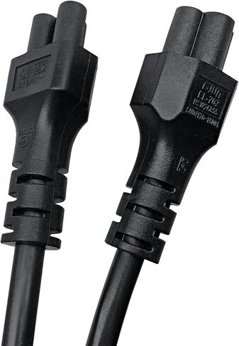 Single IEC 320 C14 Male to Dual C5 Female Power Y Type Splitter Adapter Cable Cord ,30cm in Kuwait