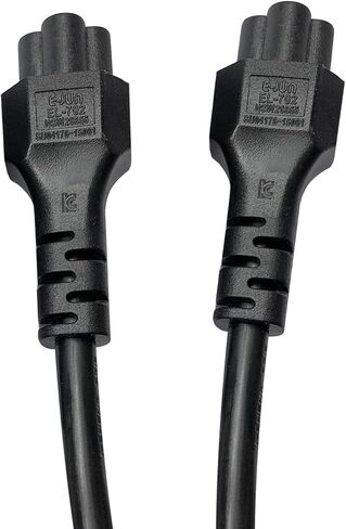 Single IEC 320 C14 Male to Dual C5 Female Power Y Type Splitter Adapter Cable Cord ,30cm in Kuwait