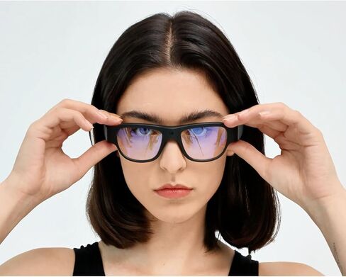 نظارات كاميرا أمان من OhO Sunshine، نظارات شمسية للكاميرا الداخلية والخارجية بسعة 32 جيجابايت عالية الدقة 1080 بكسل مع كاميرا مدمجة بدقة 16 ميجابكسل وحجب الضوء الأزرق وعدسة صحية انتقالية in Kuwait