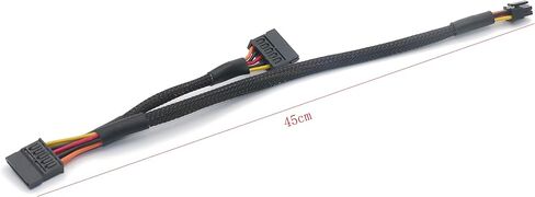 YOUKITTY 6-pin to 2 x 15-pin SATA Power Adapter Cables for Desktop Computer Hard Drive SSD Power Cable Splitter (1 pc) in Kuwait