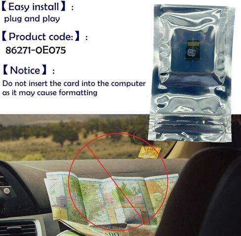 بطاقة SD 86271-0E075 2023 من ويزيتشون 86271 0E075 احدث اصدار تحديث للخرائط متوافقة مع تويوتا كامري توندرا هايلاندر بريوس 4 رانر راف 4 in Kuwait