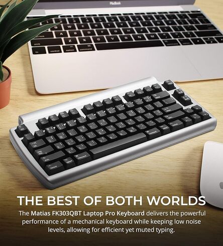 ماتياس FK303QBT كمبيوتر محمول برو بلوتوث لوحة مفاتيح لاسلكية بدون مفتاح متوافقة مع ماك، آي باد، آيفون، آي بود تاتش، وأندرويد 3.0+ in Kuwait