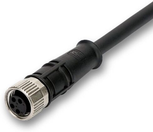 Dinkle M8 كابل 4 دبوس 2 متر أنثى كابل موصل دائري الترميز مقاوم للماء IP67 كابل نهاية واحدة in Kuwait