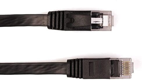 كابل شبكة إيثرنت مسطح Cat 6 قابل للسحب من REXUS، بطول 6.6 قدم، و10 جيجابت أسلاك LAN عالية السرعة، وكابل تصحيح الإنترنت مع موصل RJ45 لأجهزة Xbox، وPS4، وجهاز التوجيه، والمودم، والتبديل (C6R20) in Kuwait