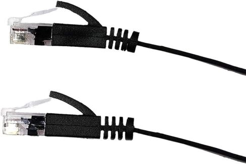 كابل شبكة إيثرنت مسطح Cat 6 قابل للسحب من REXUS، بطول 6.6 قدم، و10 جيجابت أسلاك LAN عالية السرعة، وكابل تصحيح الإنترنت مع موصل RJ45 لأجهزة Xbox، وPS4، وجهاز التوجيه، والمودم، والتبديل (C6R20) in Kuwait