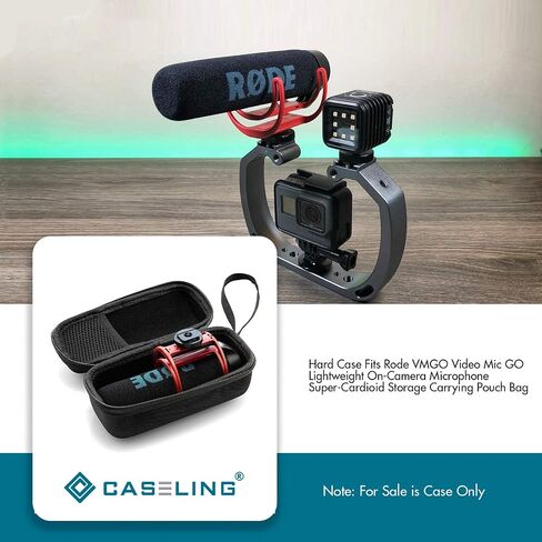 حافظة صلبة من Caseling تناسب Rode VMGO فيديو Mic GO خفيفة الوزن على ميكروفون الكاميرا Super Cardioid in Saudi Arabia
