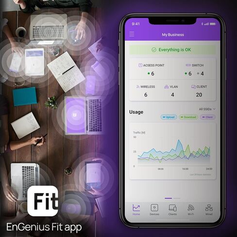 محول EnGenius Fit L2 Plus مُدار بـ 24 منفذ Gigabit PoE+ | ميزانية 240 واط | 4 منافذ للوصلة الصاعدة SFP | 802.3at/af PoE+ جاهز | سعة تحويل 56 جيجابت في الثانية [EWS7928P-FIT] in Kuwait