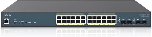 EnGenius Fit L2 Plus Managed 24-Port Gigabit PoE+ Switch | 802.3at/af PoE+ Ready | 410W Budget | 4 SFP Uplink Ports | 56 Gbps Switching Capacity | [EWS7928FP-FIT] in Kuwait