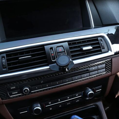 LLKUANG حامل هاتف خلوي دوار 360 درجة حامل للهاتف المحمول أسود (مغناطيس) لسيارة BMW 5 Series F11 F10 F07 2010-2016 (أسود) in Kuwait