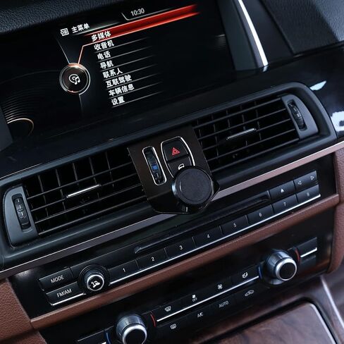 LLKUANG حامل هاتف خلوي دوار 360 درجة حامل للهاتف المحمول أسود (مغناطيس) لسيارة BMW 5 Series F11 F10 F07 2010-2016 (أسود) in Kuwait