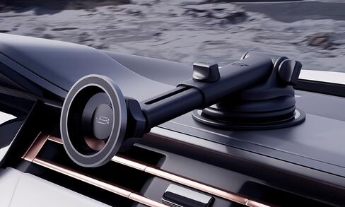 حامل الهاتف الخلوي Bracketron MagAlign Pro متوافق مع حامل الهاتف Apple iPhone MagSafe مع قرص التثبيت وحامل الهاتف بدون استخدام اليدين in Kuwait