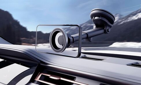 حامل الهاتف الخلوي Bracketron MagAlign Pro متوافق مع حامل الهاتف Apple iPhone MagSafe مع قرص التثبيت وحامل الهاتف بدون استخدام اليدين in Kuwait