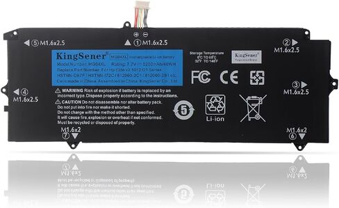 KingSener MG04XL بطارية كمبيوتر محمول لـ HP Elite x2 1012 G1 Series 812060-2C1 812205-00 812060-2C1 HSTNN-I72C1 HSTNN-DB7F MG04 بطارية الكمبيوتر المحمول V2D16PA V2D62PA V3F62PA 5200mAh/40WH 7.7V in Kuwait