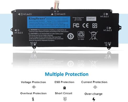 KingSener MG04XL بطارية كمبيوتر محمول لـ HP Elite x2 1012 G1 Series 812060-2C1 812205-00 812060-2C1 HSTNN-I72C1 HSTNN-DB7F MG04 بطارية الكمبيوتر المحمول V2D16PA V2D62PA V3F62PA 5200mAh/40WH 7.7V in Kuwait