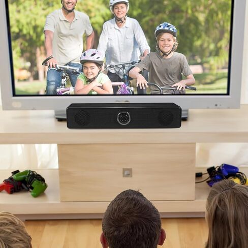 UKCOCO مكبر صوت للكمبيوتر، مكبر صوت منزلي سلكي يعمل بمنفذ USB مقاس 3.5 ملم Aux مكبر صوت خارجي مع قرص للتحكم في مستوى الصوت لشاشة الكمبيوتر المحمول والكمبيوتر المحمول in Kuwait