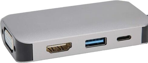 قاعدة توصيل USB C 4 في 1، واجهة وسائط متعددة USB C إلى HD/محول PD/USB/VGA، شحن سريع 60 وات، أقصى نقل 5 جيجابت في الثانية، دعم 4K x 2K 30 هرتز in Kuwait