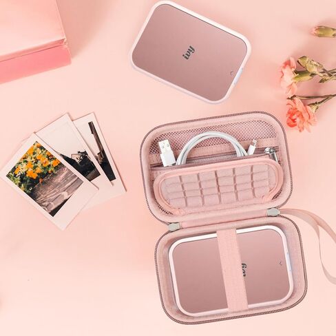 Hard Carrying Case Compatible with Canon Ivy 2 Mini Photo Printer, Wireless Bluetooth Portable Smartphone Printer, Zipper Mesh Pocket for USB Cable, Zink Photo Paper, Black in Kuwait