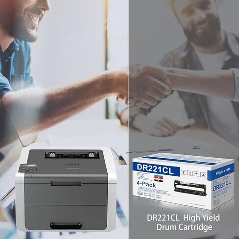 4 عبوات (1BK+1C+1M+1Y) DR221CL مجموعة وحدة طبل بديلة لطابعة Brother DR221 DR-221CL DR 221 CL DR221CL لطابعة Brother HL-3140CW HL-3170CDW HL-3180CDW MFC-9130CW MFC-9330CDW in Kuwait