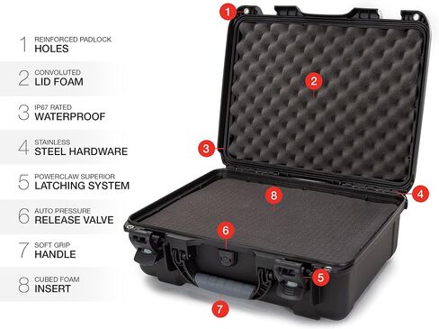 NANUK 930 Pro Photo Kit Case، حافظة صلبة مقاومة للماء، قابلة للحمل in Kuwait