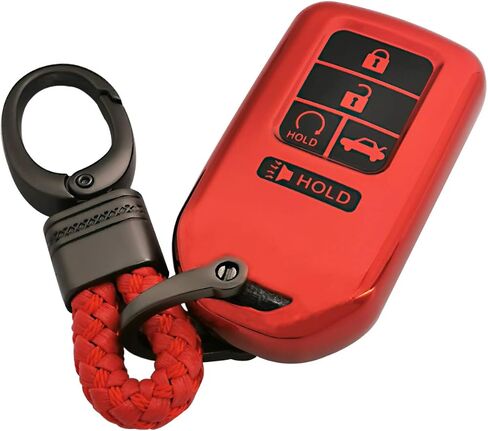 Coolbestda 5Buttons TPU Full Protector Key Fob Transmitter Cover Case Keyless Shell for 2022 2021 2020 2019 2018 2017 Honda Accord Civic CR-V CRV Pilot EX EX-L Touring Premium Insight A2C81642600 in Kuwait