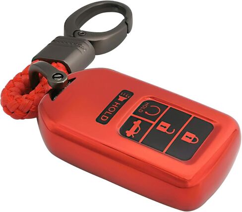 Coolbestda 5Buttons TPU Full Protector Key Fob Transmitter Cover Case Keyless Shell for 2022 2021 2020 2019 2018 2017 Honda Accord Civic CR-V CRV Pilot EX EX-L Touring Premium Insight A2C81642600 in Kuwait