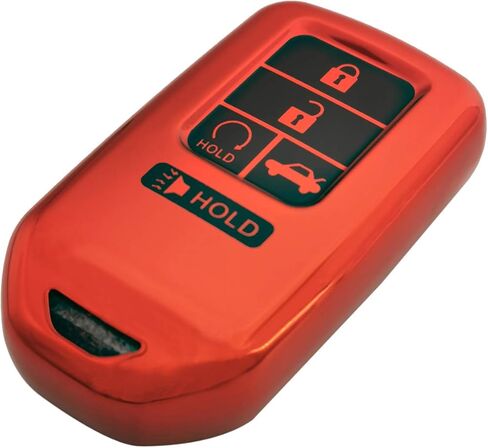Coolbestda 5Buttons TPU Full Protector Key Fob Transmitter Cover Case Keyless Shell for 2022 2021 2020 2019 2018 2017 Honda Accord Civic CR-V CRV Pilot EX EX-L Touring Premium Insight A2C81642600 in Kuwait