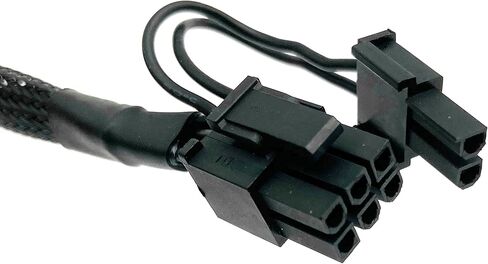 YOUKITTY 8-pin Male to Dual 8-pin 6+2-pin PCIe Male GPU Power Splitter Adapter Cable for Modular Power Supplies (2 Pieces) in Kuwait