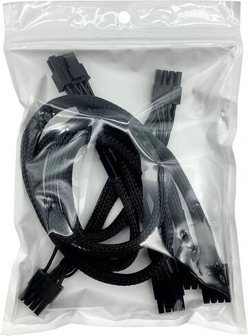 YOUKITTY 8-pin Male to Dual 8-pin 6+2-pin PCIe Male GPU Power Splitter Adapter Cable for Modular Power Supplies (2 Pieces) in Kuwait