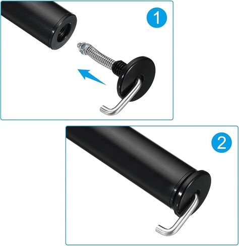 خطاف ثلاثي القوائم مقاس 3/8 انش من باتيكيل، عبوة من قطعتين من خطاف كيس الرمل مضاد للانزلاق لتثبيت العمود المركزي من الستانلس ستيل لالتقاط الكاميرا، فضي واسود in Kuwait