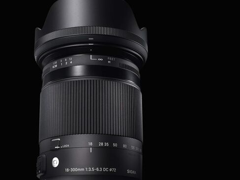 عدسة سيجما 18-300 ملم F3.5-6.3 معاصرة DC Macro OS HSM لكاميرات نيكون (متجددة) in Saudi Arabia