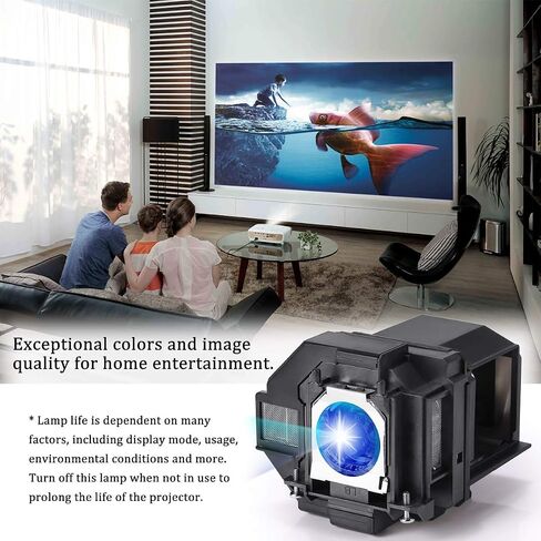 RICH LIGHTING Projector Lamp Bulb for EPSON ELPLP96/ELPLP97 Home Cinema 2150 2100 1060 660 760HD TW5700 PowerLite 992F S39 W39 X39 EX3260 EX5260 EX9210 EX7260 VS250 VS260 VS350 V13h010l96 Replacement in Kuwait