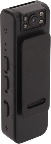 كاميرا الجسم الصغيرة، مسجل فيديو محمول يمكن ارتداؤه عالي الدقة للرؤية الليلية، كاميرا أمان مغناطيسية قابلة للتمديد 128 جيجا مع عدسة دوران 90 درجة للأمان والحماية والمنزل والخارج in Kuwait