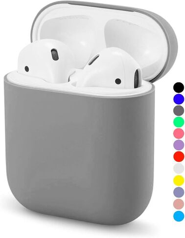 LXSS Airpods Case No Keychain,AirPods Case Cover,Full Protective Silicone AirPods Accessories Skin Cover,Compatible with Airpods 1 and 2 Case,Front LED Visible,Supports Wireless Charging(Sand Pink) in Kuwait